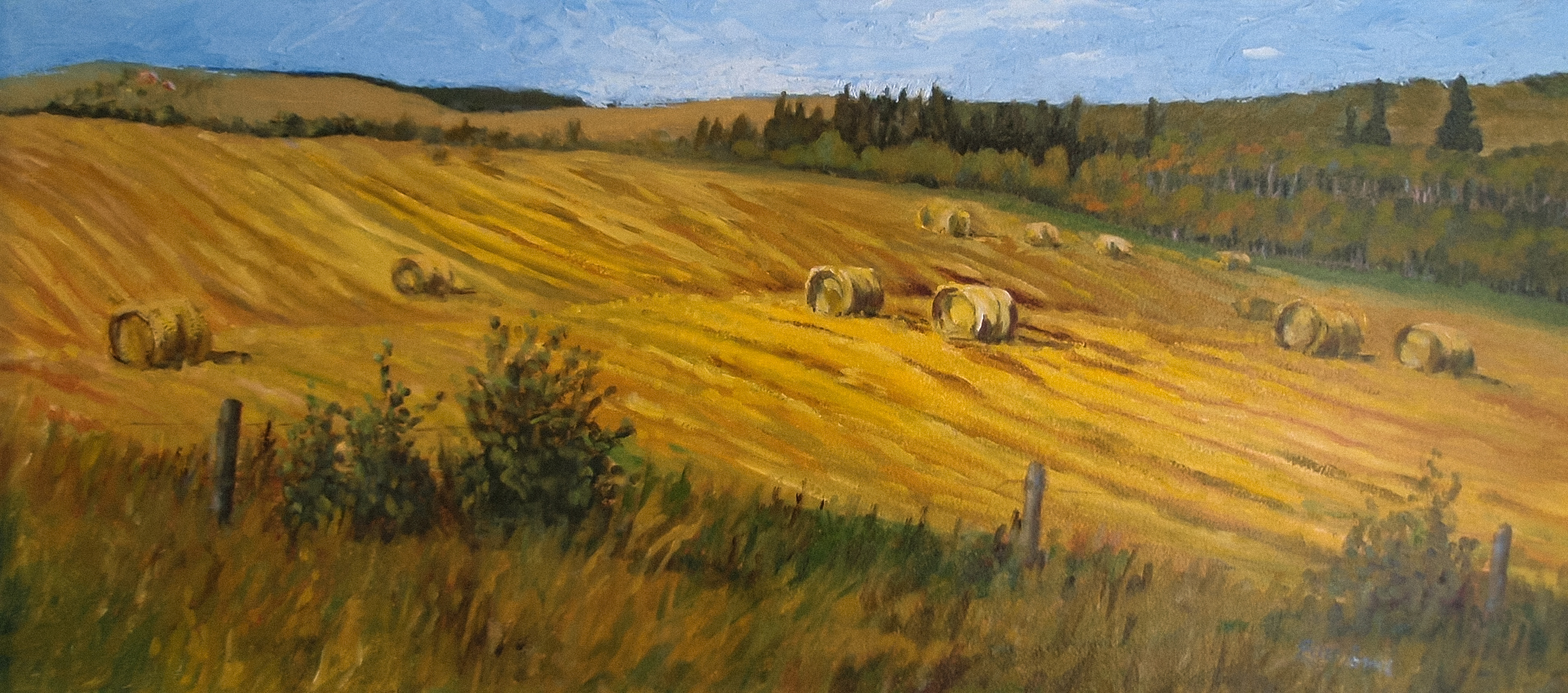Oil painting by Ellen Lorne — Rolled Oats
